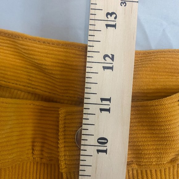 NWT MNML Yellow Corduroy 34 x 30 Strapped Carpenter Work Pants Y2K Utility - Picture 11 of 11